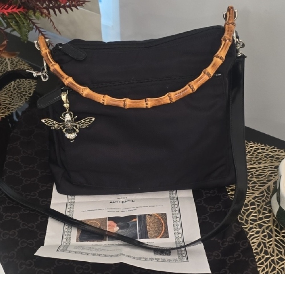 Gucci Bamboo Shoulder Purse w/ COA
